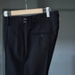 IRENISA | NO-TUCK SLIM TROUSERS BLACK
