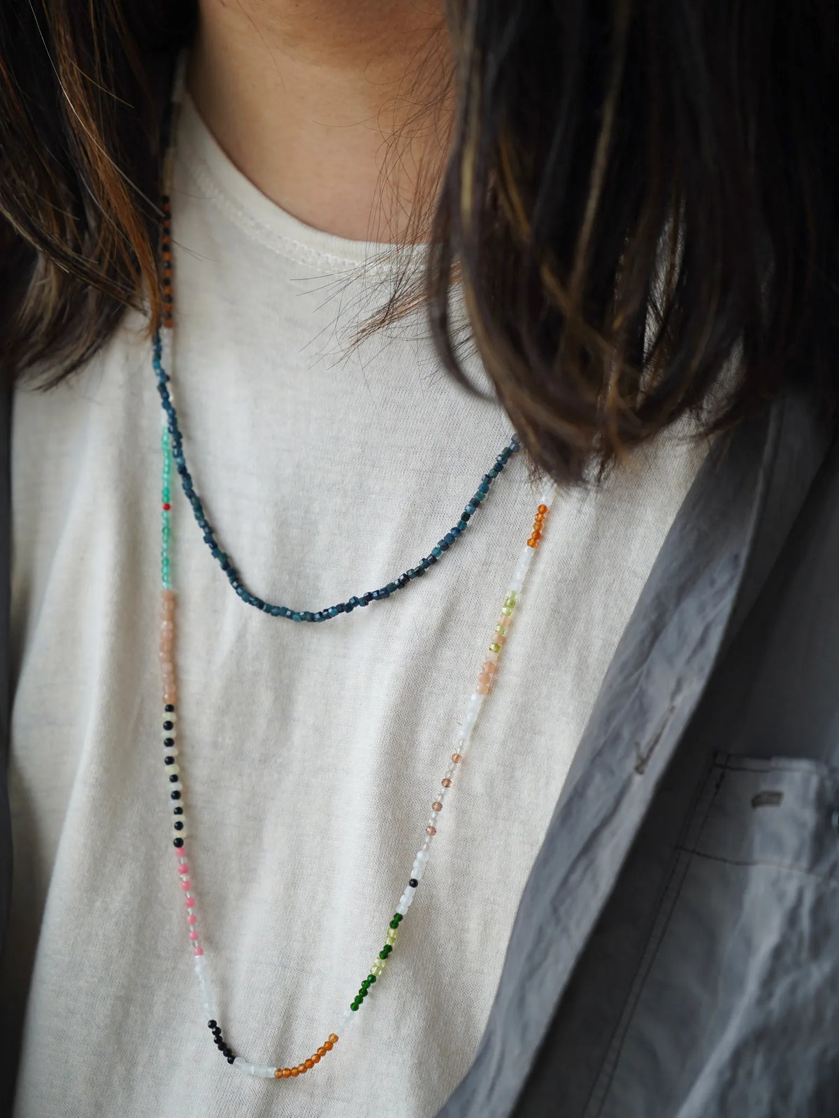 stones stone zoo necklace -multi 2 with opal- | CASANOVA&CO stones stone zoo necklace -multi 2 with opal- | CASANOVA&CO