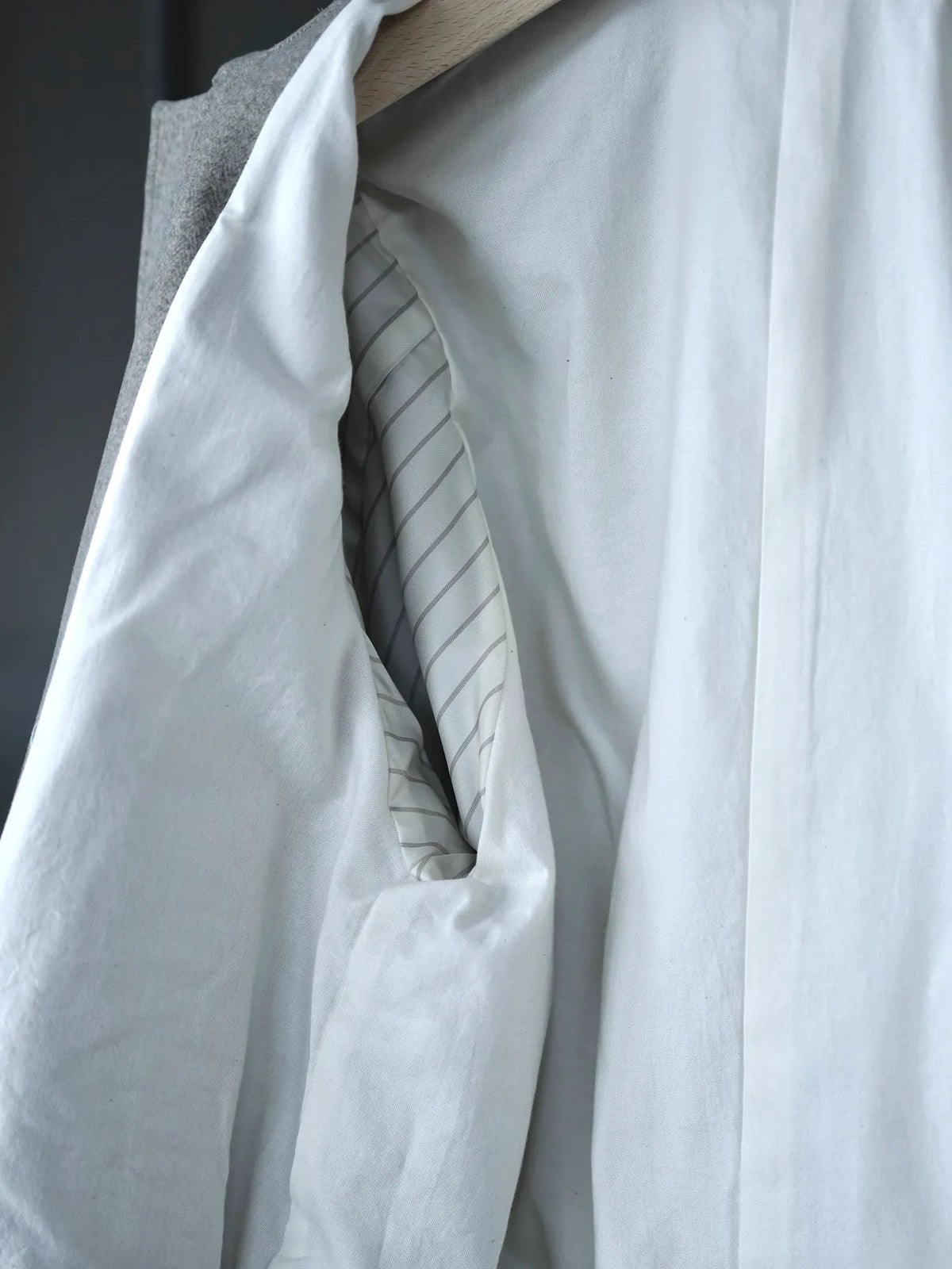 IRENISA | FRY-FRONT ZIP-UP BLOUSON GRAYGE