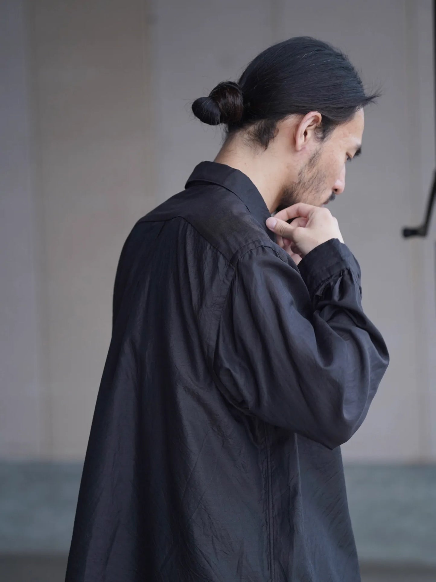 COMOLI | ウールシルク コモリシャツ BROWN