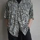 COMOLI | ZEBRA 半袖オープンカラーシャツ ZEBRA