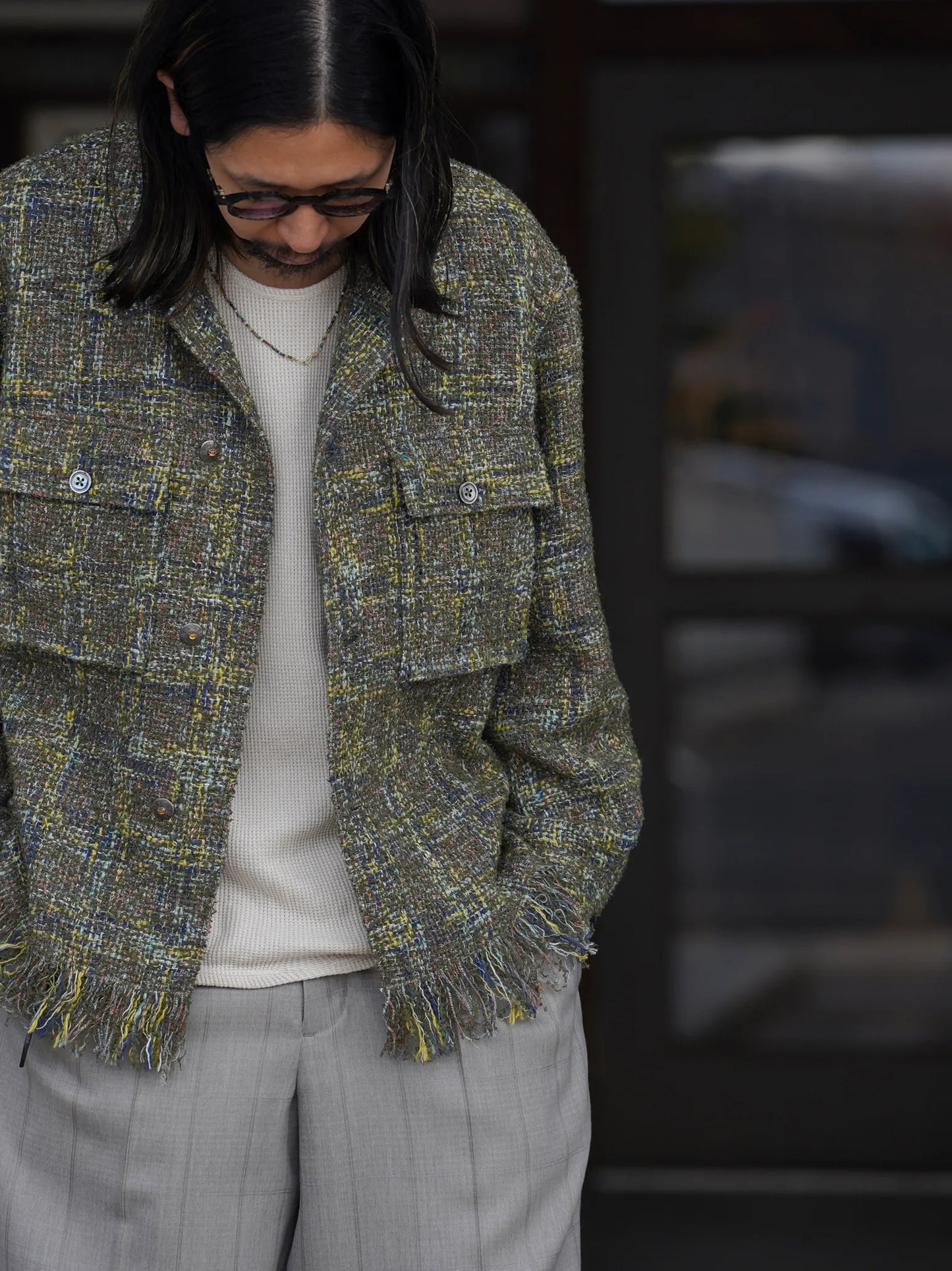 SARTO | [HOME SPUN] OVER SHIRT ARMY