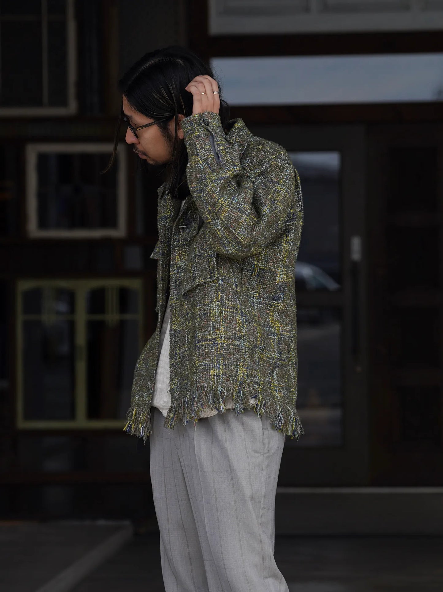 SARTO | [HOME SPUN] OVER SHIRT ARMY