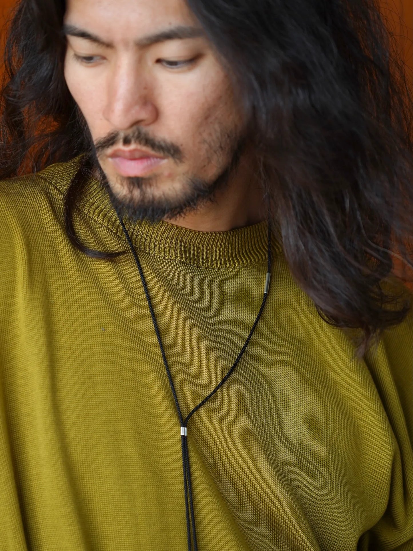 Olde H & Daughter | SILK PLAIN STITCH CREW L/S CORIANDER