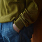 Olde H & Daughter | SILK PLAIN STITCH CREW L/S CORIANDER