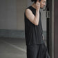COMOLI | THIN コットン ノースリーブ BLACK