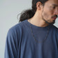 Olde H & Daughter | SILK PLAIN STITCH CREW L/S CANDIED VIOLETS