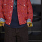 SARTO | [HOME SPUN] TRUCKER JACKET SCARLET