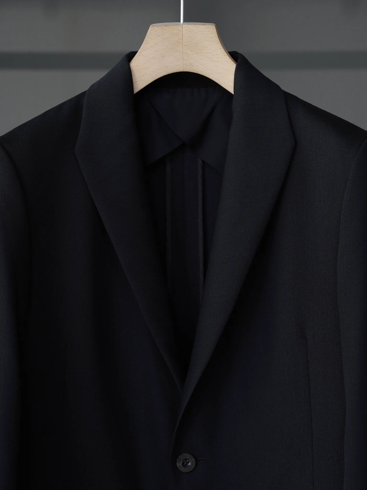 IRENISA | MODIFIED SHAWL-COLLAR JACKET BLACK