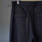 IRENISA | TWO-TUCK WIDE TROUSERS BLACK