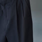 IRENISA | TWO-TUCK WIDE TROUSERS BLACK