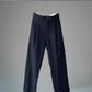 calmlence | SINGLE PLEATED WIDE STRAIGHT BLKST