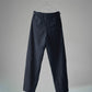 calmlence | SINGLE PLEATED WIDE STRAIGHT BLKST