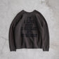 SARTO | COTTON LOOP WHEEL FILM DIRECTOR CREW NECK L/S DARK BROWN