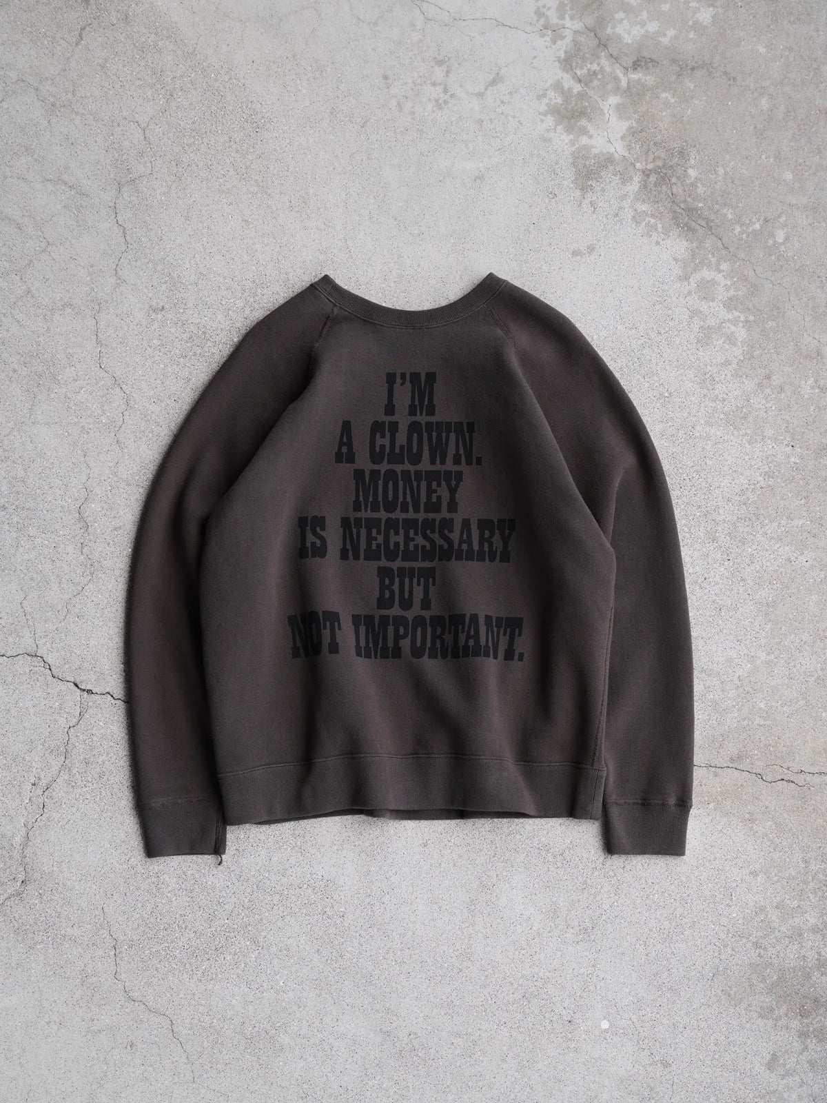 SARTO | COTTON LOOP WHEEL FILM DIRECTOR CREW NECK L/S DARK BROWN