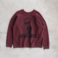SARTO | COTTON LOOP WHEEL FILM DIRECTOR CREW NECK L/S BORDEAUX