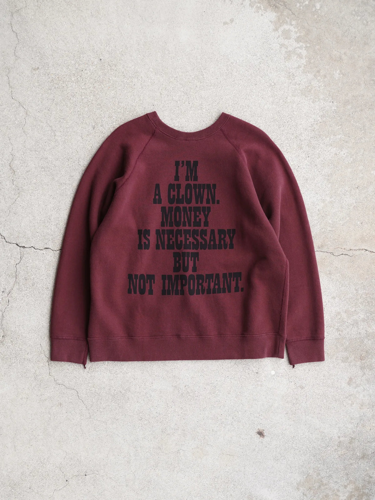SARTO | COTTON LOOP WHEEL FILM DIRECTOR CREW NECK L/S BORDEAUX