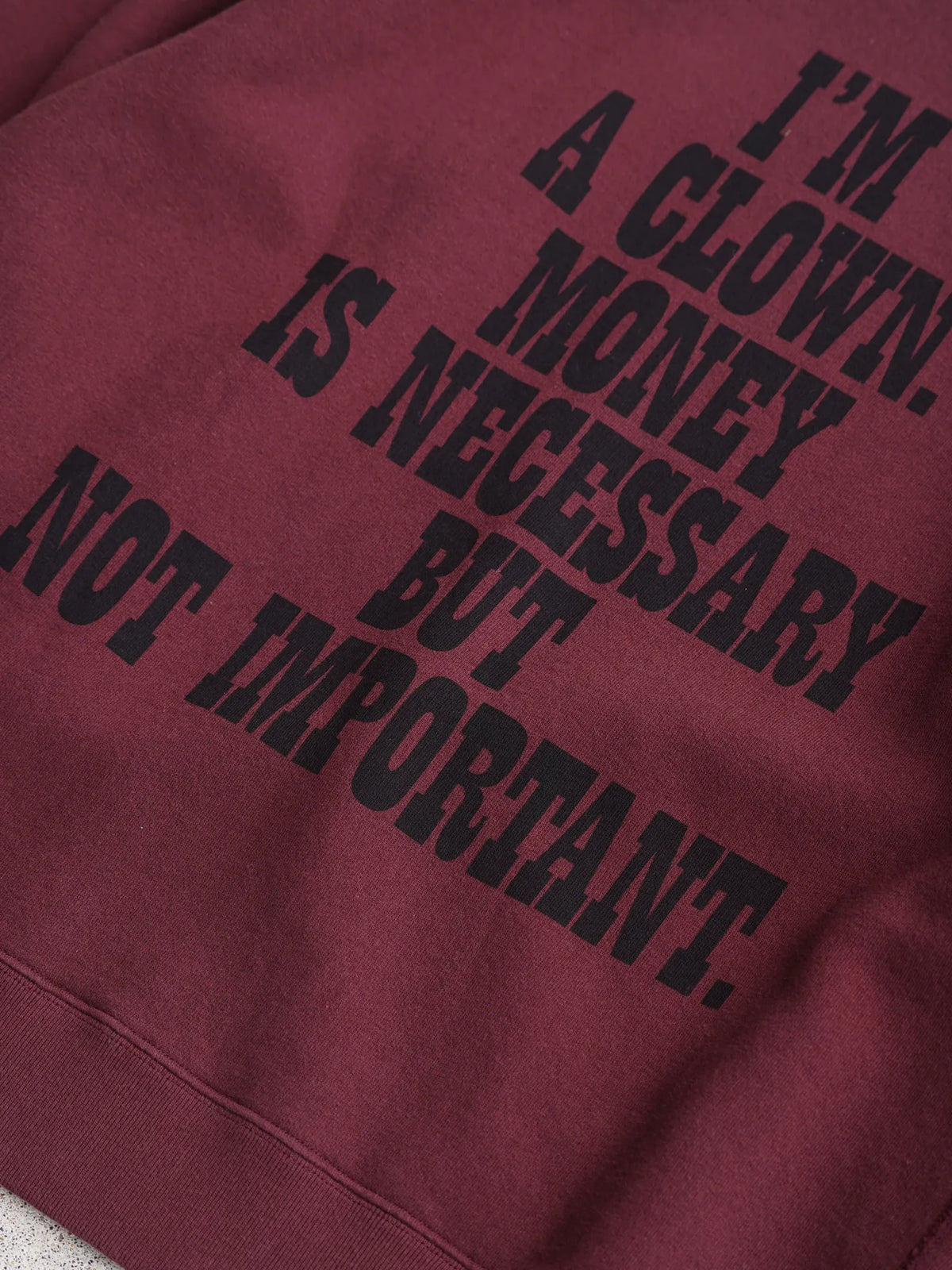 SARTO | COTTON LOOP WHEEL FILM DIRECTOR CREW NECK L/S BORDEAUX