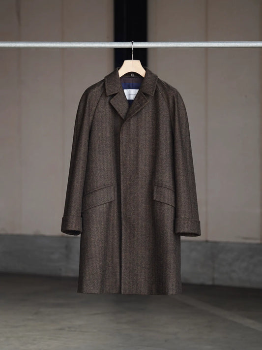 COHÉRENCE | CORB / CHEVRON TWEED JERSEY BROWN
