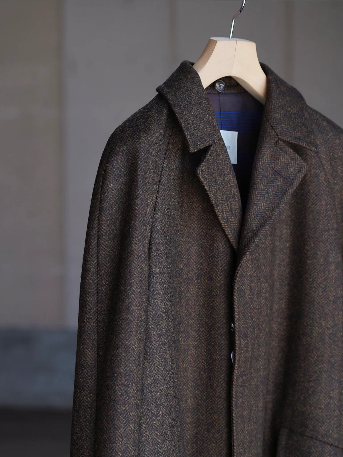 COHÉRENCE | CORB / CHEVRON TWEED JERSEY BROWN
