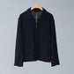 comoli-カシミヤ和紙-ジップショートジャケット-black-1