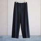 nonnotte | Draping Crotch Box Pleats One Tuck Trousers Deep Black