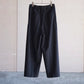 nonnotte | Draping Crotch Box Pleats One Tuck Trousers Deep Black