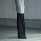 nonnotte | Draping Crotch Box Pleats One Tuck Trousers Deep Black