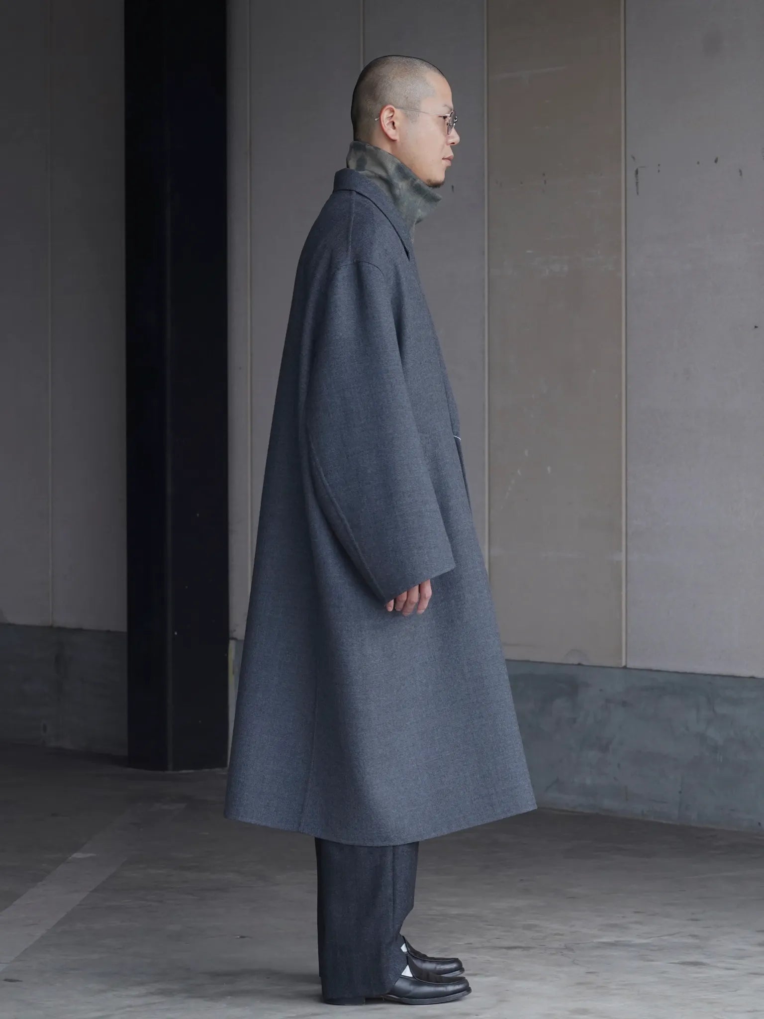 nonnotte Drapinig Gown Overcoat Charcoal Top | CASANOVA&CO nonnotte Drapinig Gown Overcoat Charcoal Top | CASANOVA&CO