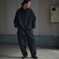 comoli-リップストップ-スモックパーカ-black-1