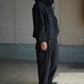 comoli-リップストップ-スモックパーカ-black-2