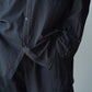 COMOLI | シルク製品染 ウエスタンシャツ BLACK