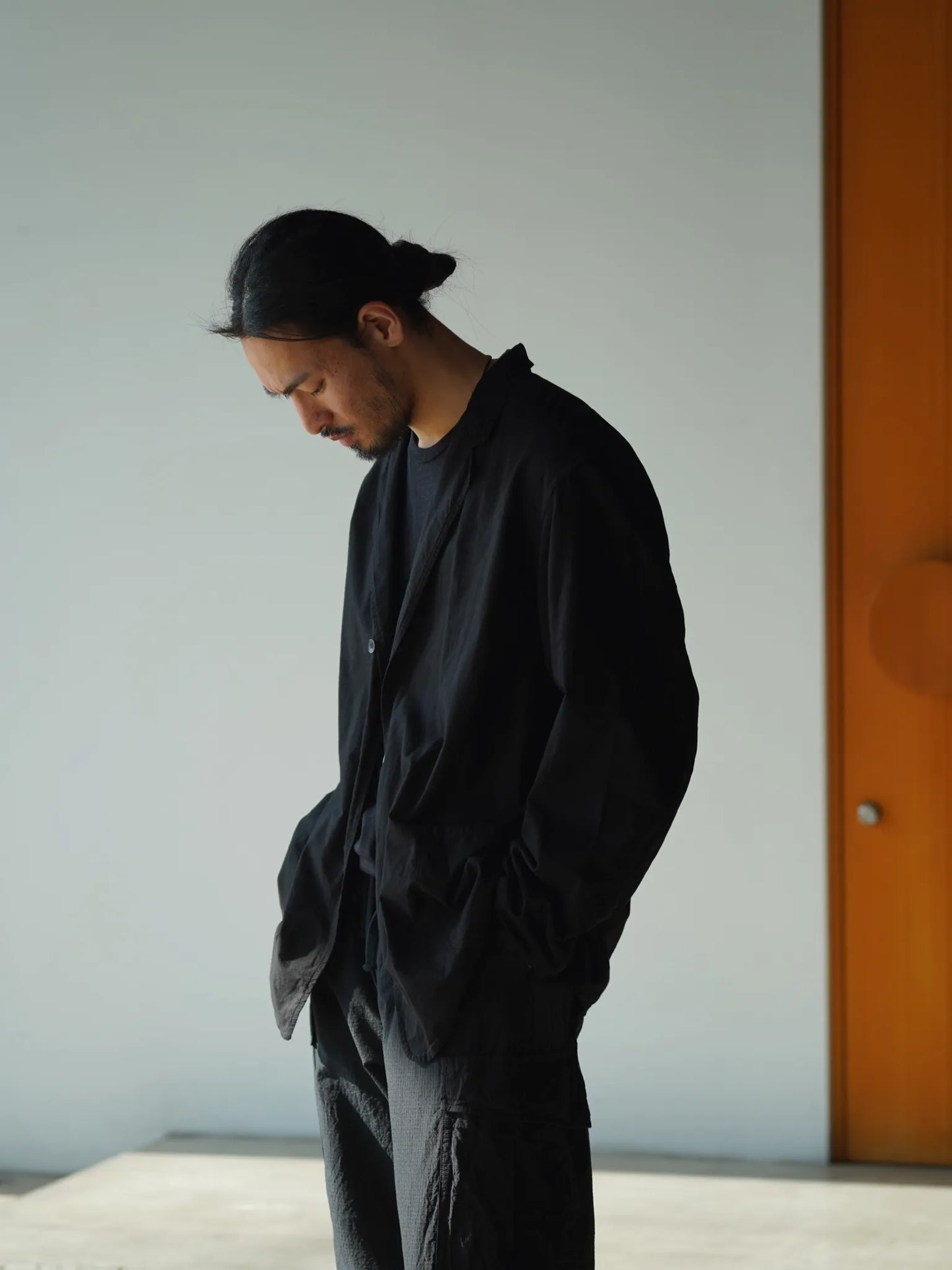comoli-khadiコットン-ジャケット-black-3