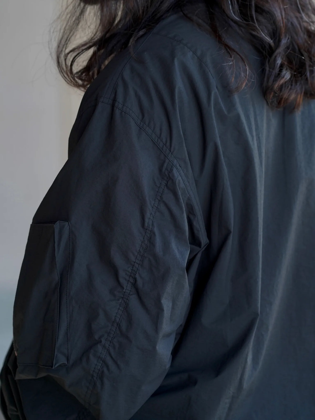 COMOLI | コットンナイロン ミリタリーブルゾン BLACK