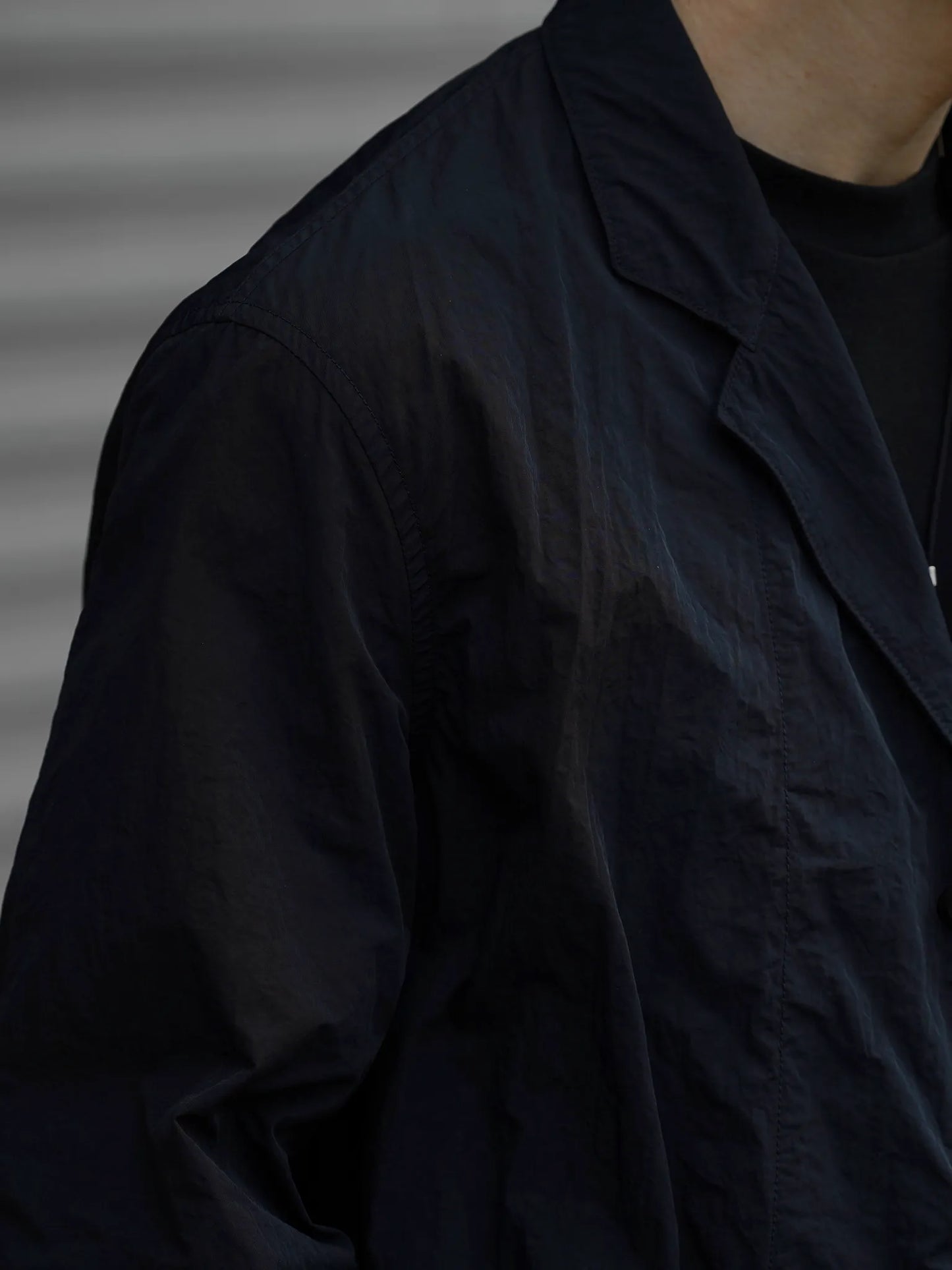 THE NULABEL | GARMENT DYED WORK JACKET BLACK