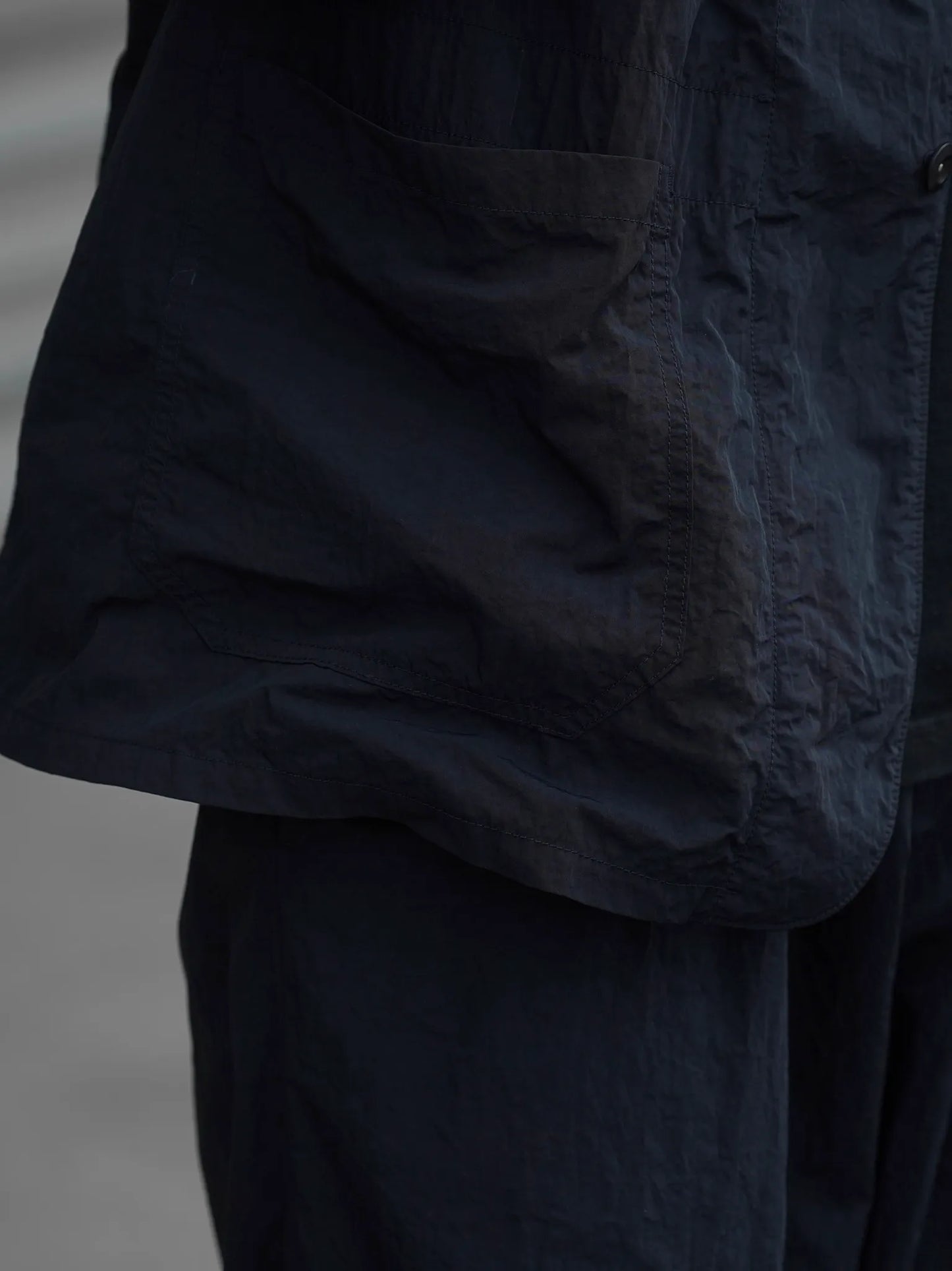 THE NULABEL | GARMENT DYED WORK JACKET BLACK