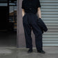 THE NULABEL | GARMENT DYED TROPICAL TROUSERS BLACK