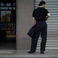 THE NULABEL | GARMENT DYED TROPICAL TROUSERS BLACK
