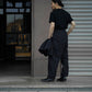 THE NULABEL | GARMENT DYED TROPICAL TROUSERS BLACK