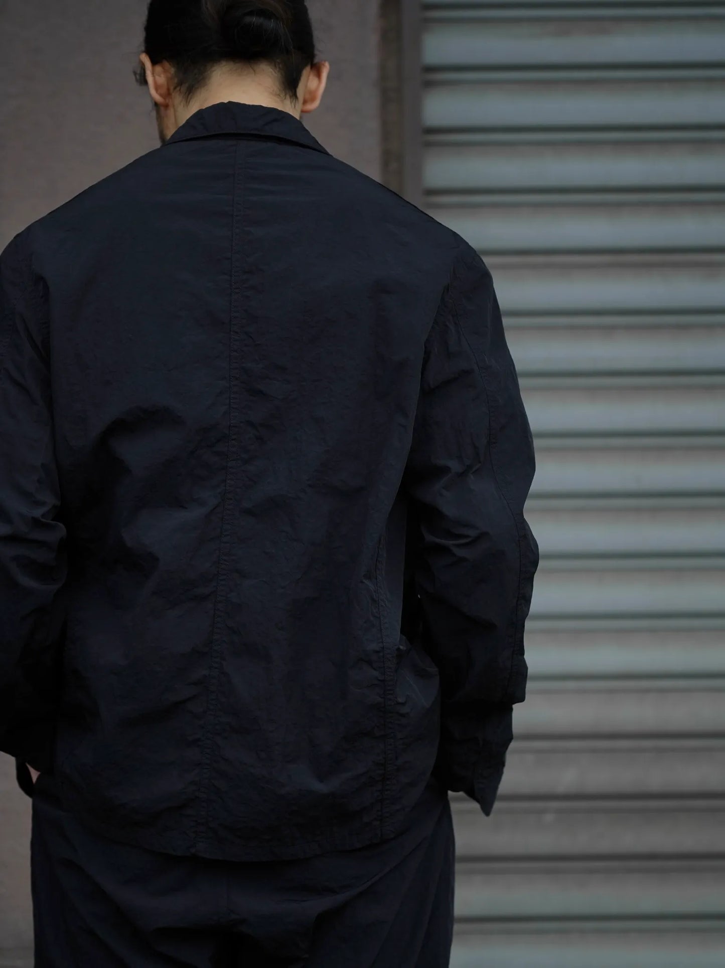 THE NULABEL | GARMENT DYED WORK JACKET BLACK