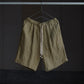 calmlence | SINGLE PLEATED EASY SHORTS DBEG