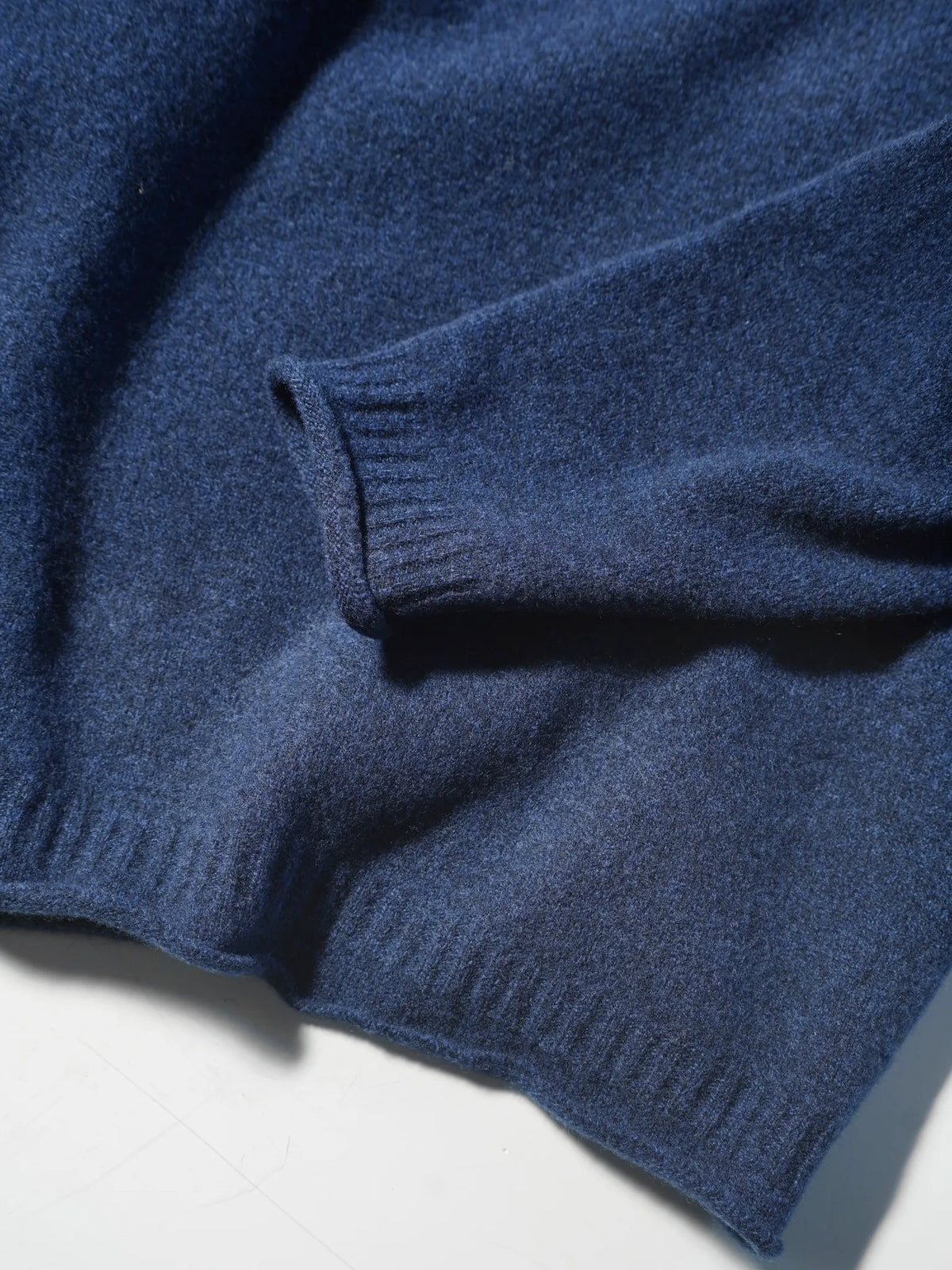 Olde H & Daughter | WOOL / CASHMERE HALF ZIP P/O MIDNITE