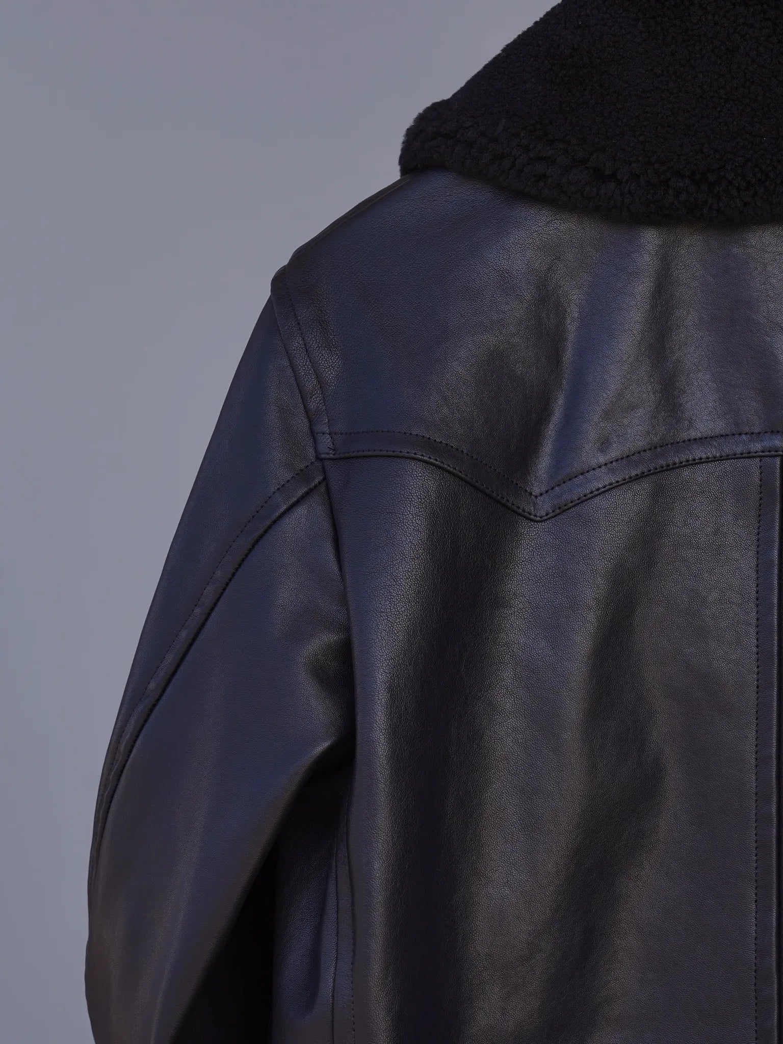 COMOLI Lamb Leather Canadian Coat BLACK | CASANOVA&CO Online Store COMOLI Lamb Leather Canadian Coat BLACK | CASANOVA&CO Online Store