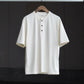 calmlence | HENLEY NECK SS T-SHIRT OWHT