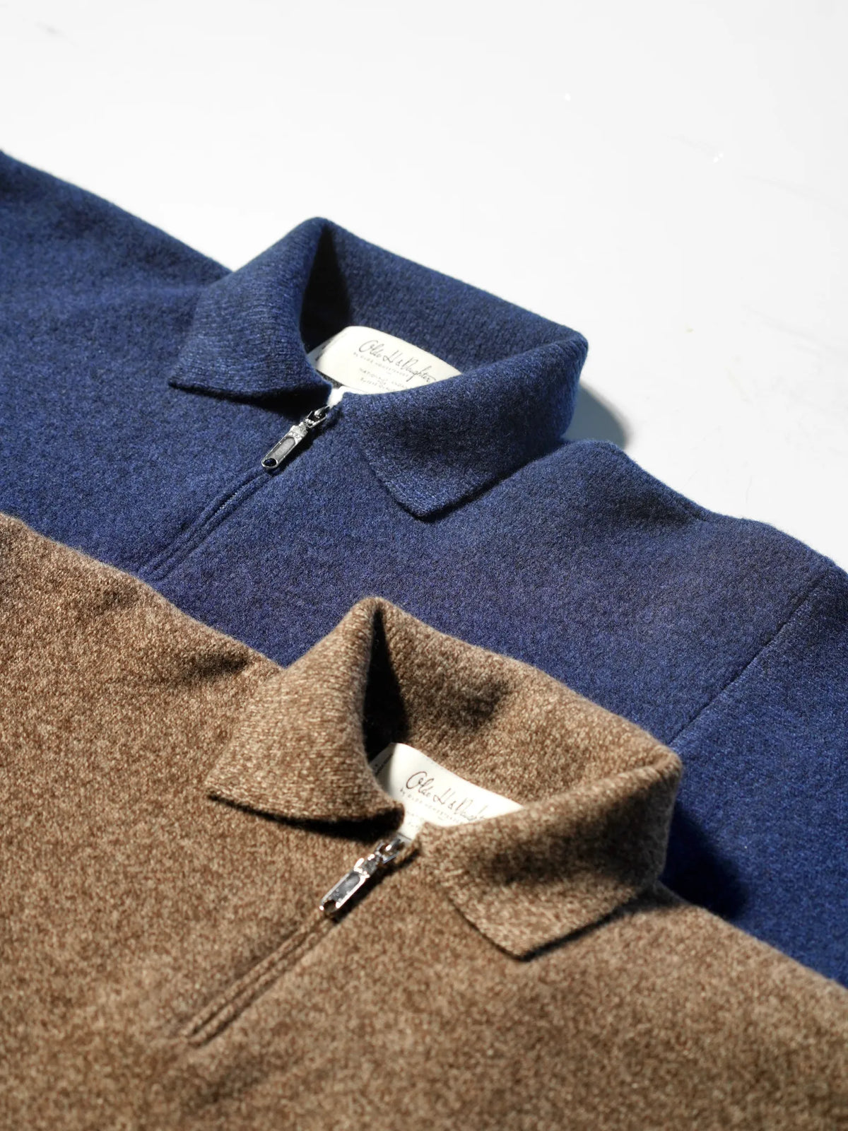 Olde H & Daughter | WOOL / CASHMERE HALF ZIP P/O FUZZ