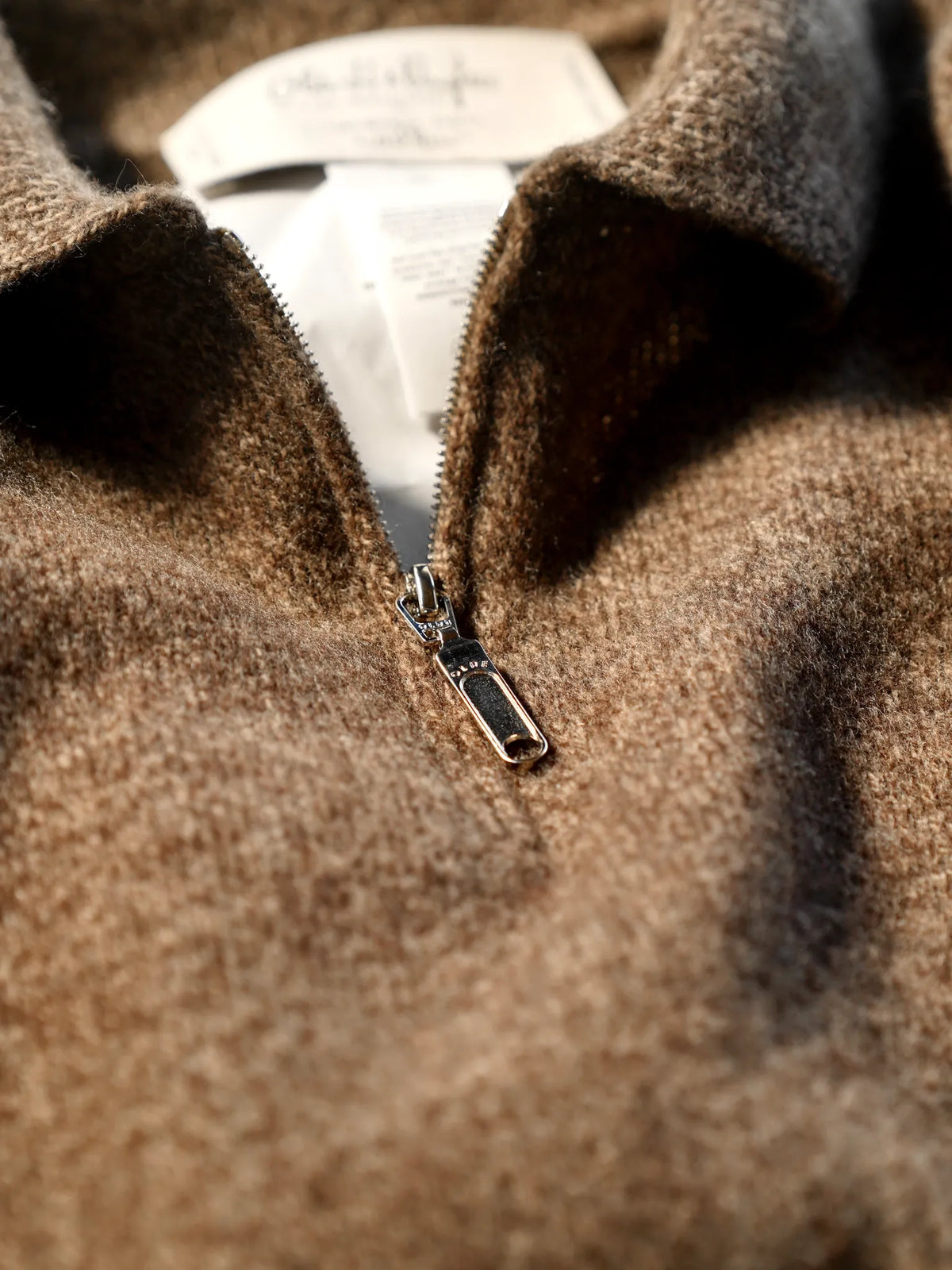 Olde H & Daughter | WOOL / CASHMERE HALF ZIP P/O FUZZ