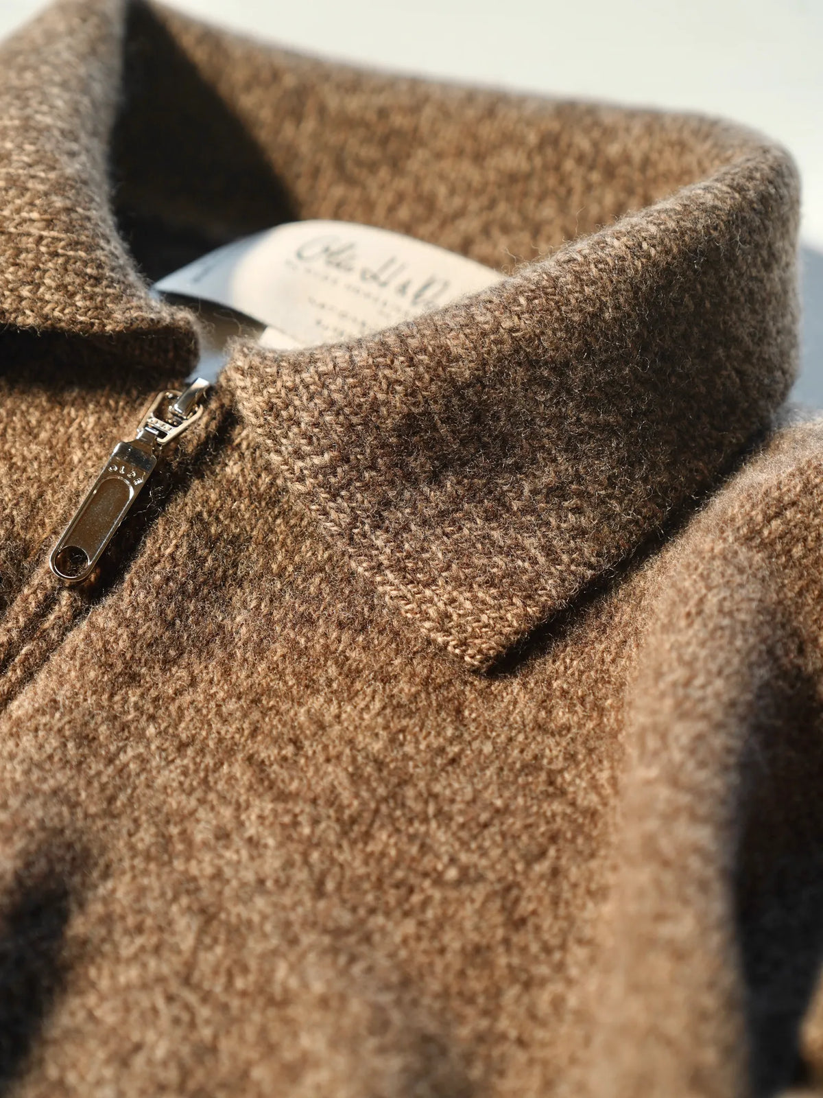 Olde H & Daughter | WOOL / CASHMERE HALF ZIP P/O FUZZ