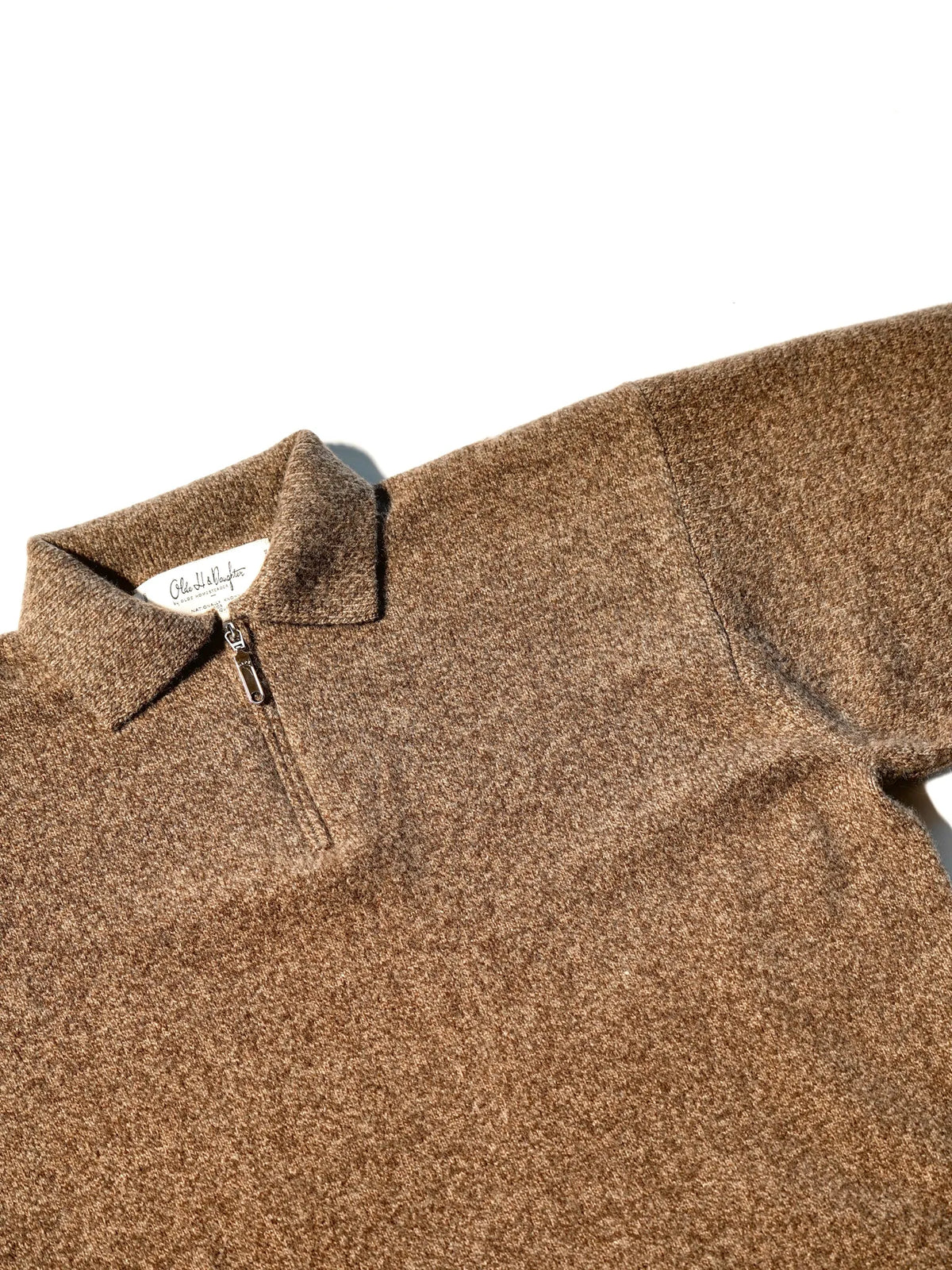 Olde H & Daughter | WOOL / CASHMERE HALF ZIP P/O FUZZ