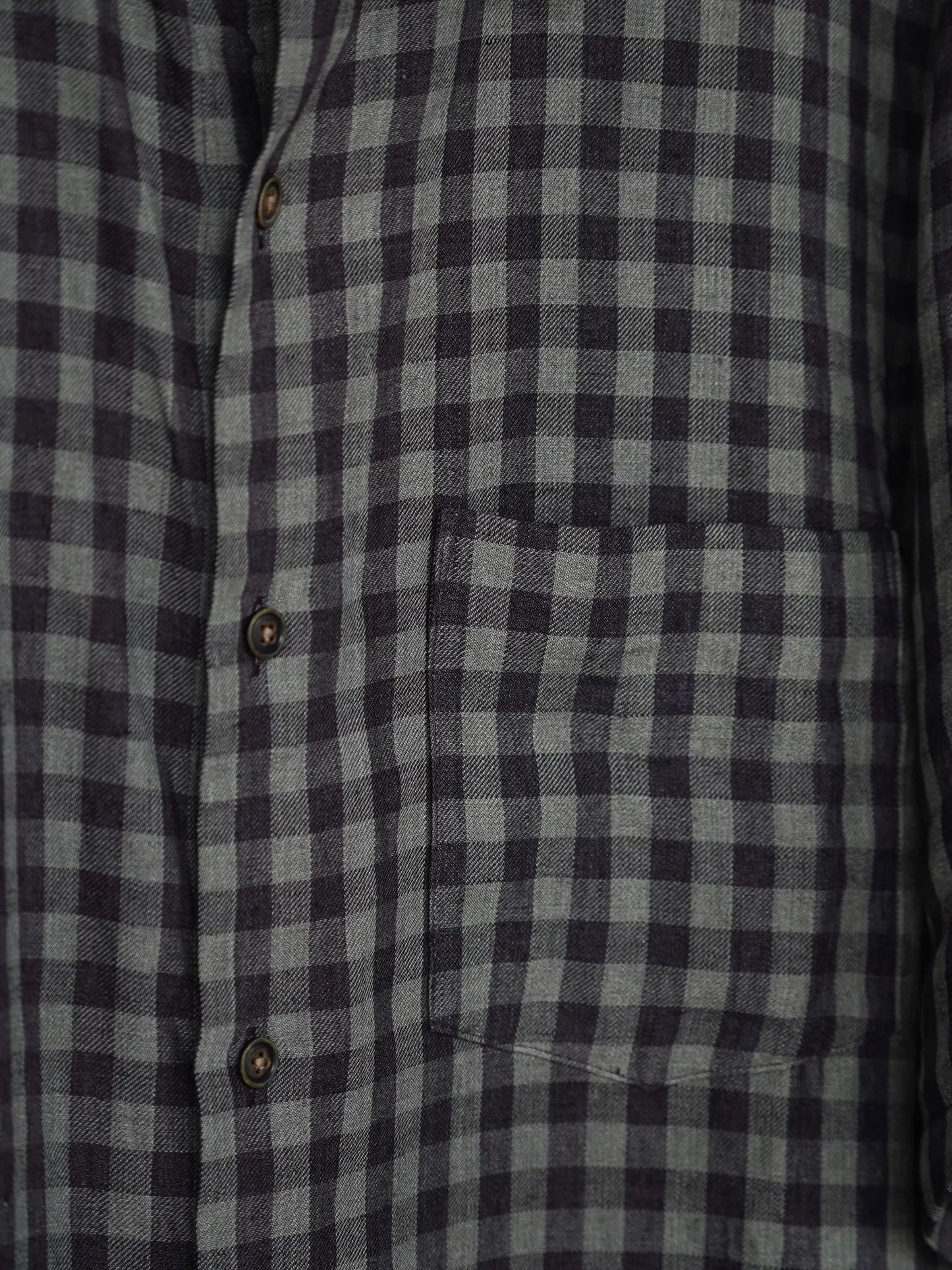 calmlence | REGULAR COLLAR SS SHIRTS GRY/BRN