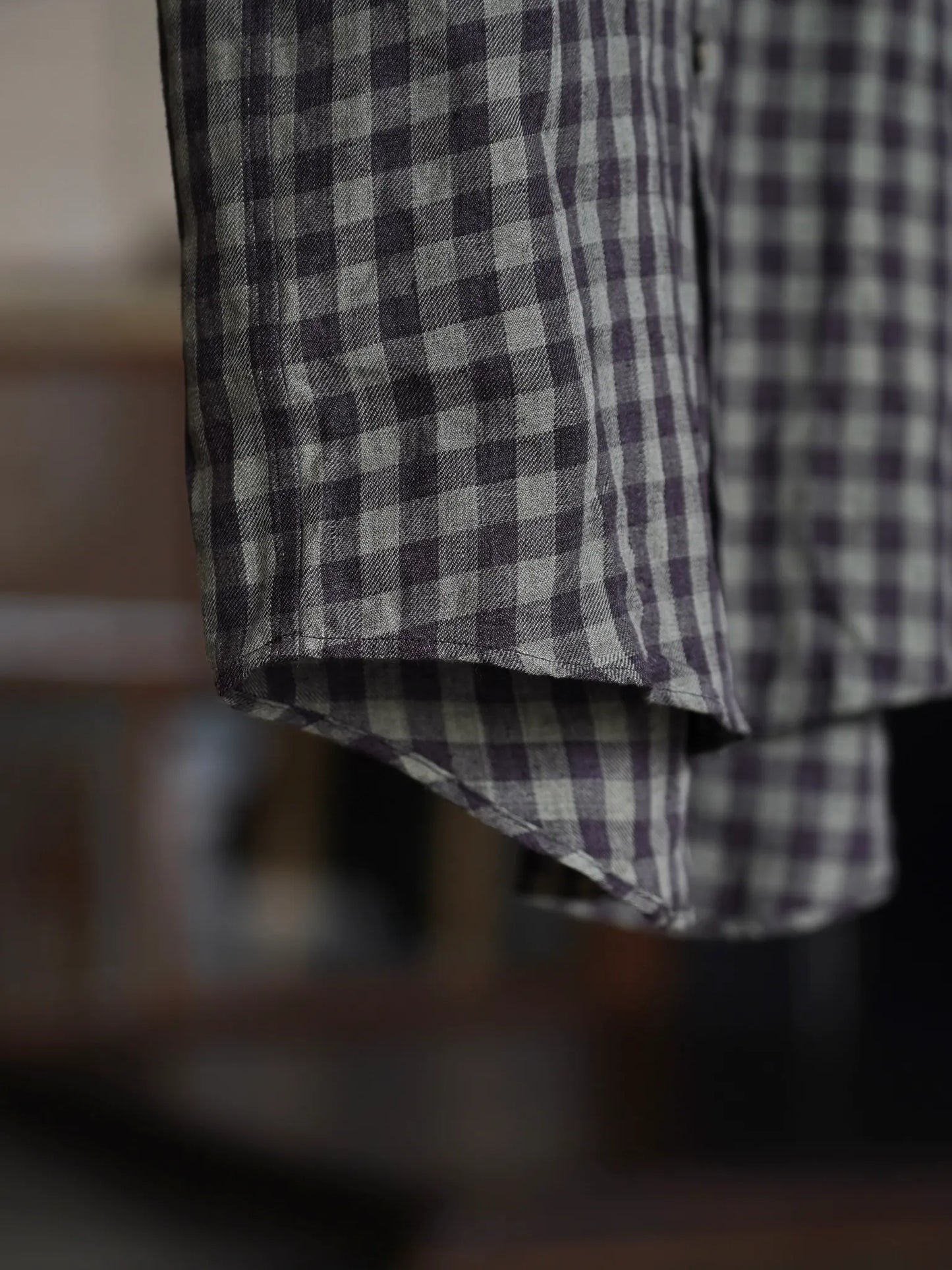 calmlence | REGULAR COLLAR SS SHIRTS GRY/BRN